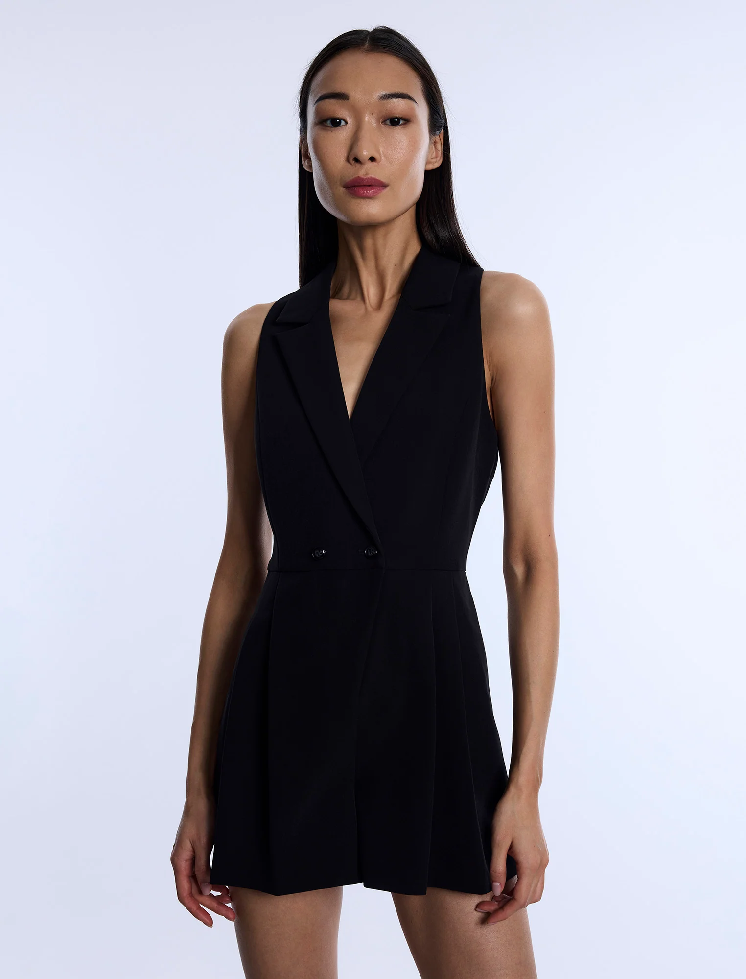 Tailored Sleeveless Romper - Builderot