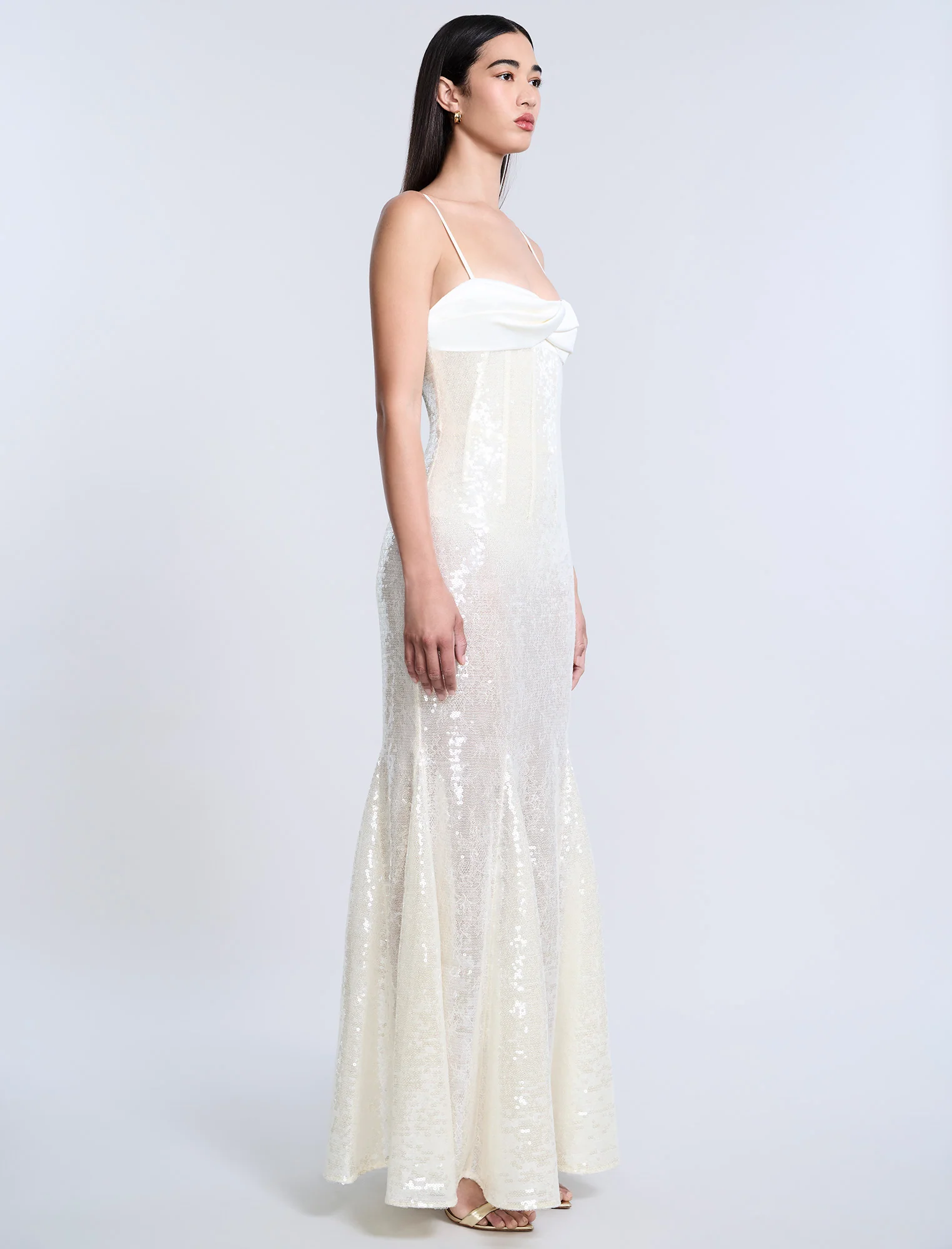 Sequin Lace Gusset Gown - Builderot