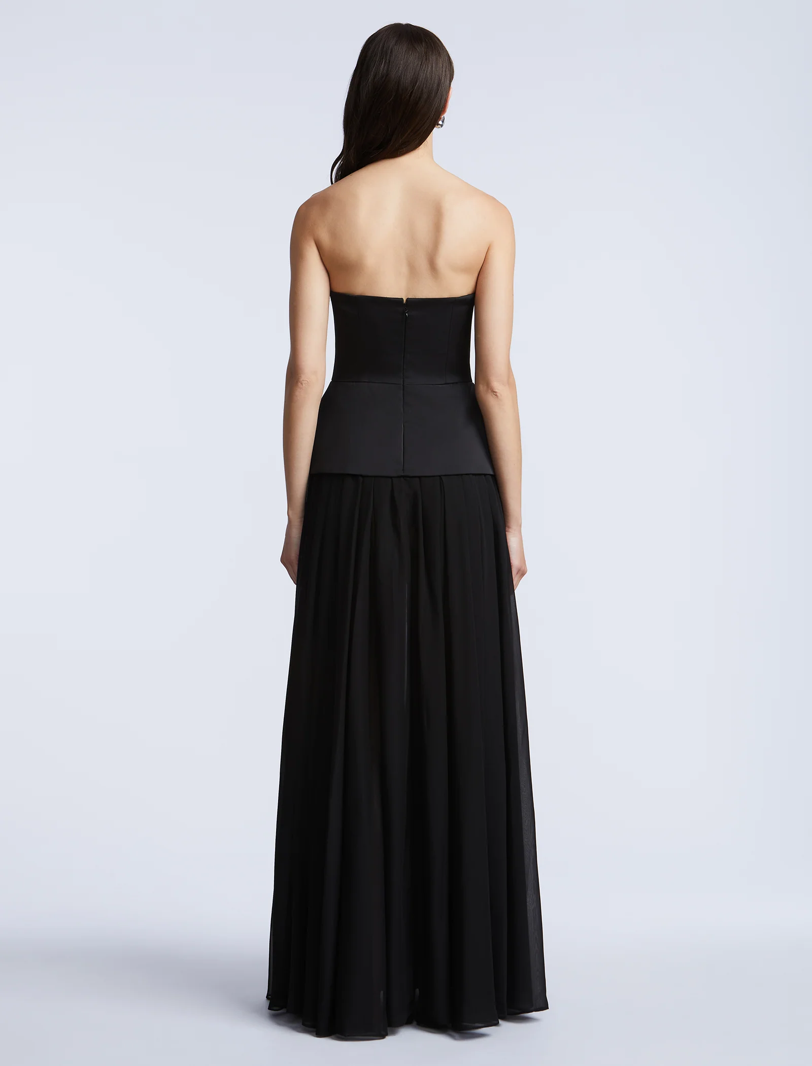 Strapless Peplum Gown - Builderot