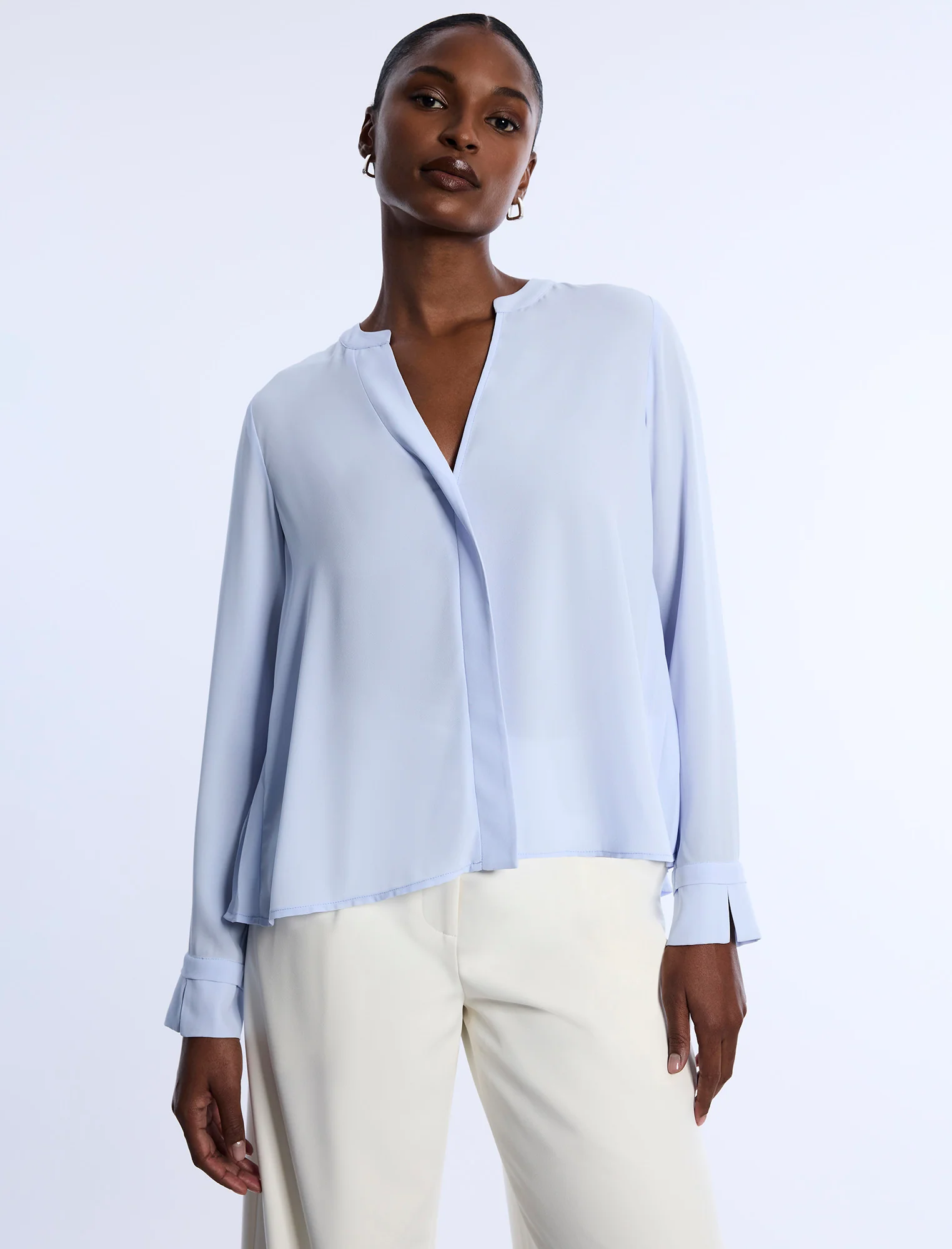 Pleated Back Blouse - Builderot