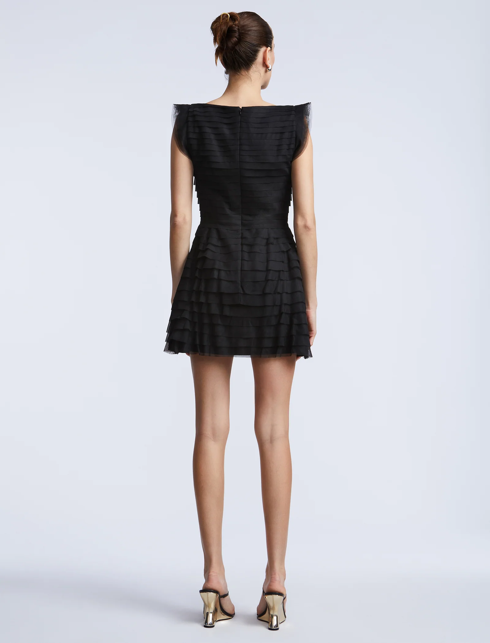 Tulle Tiered Mini Dress - Builderot