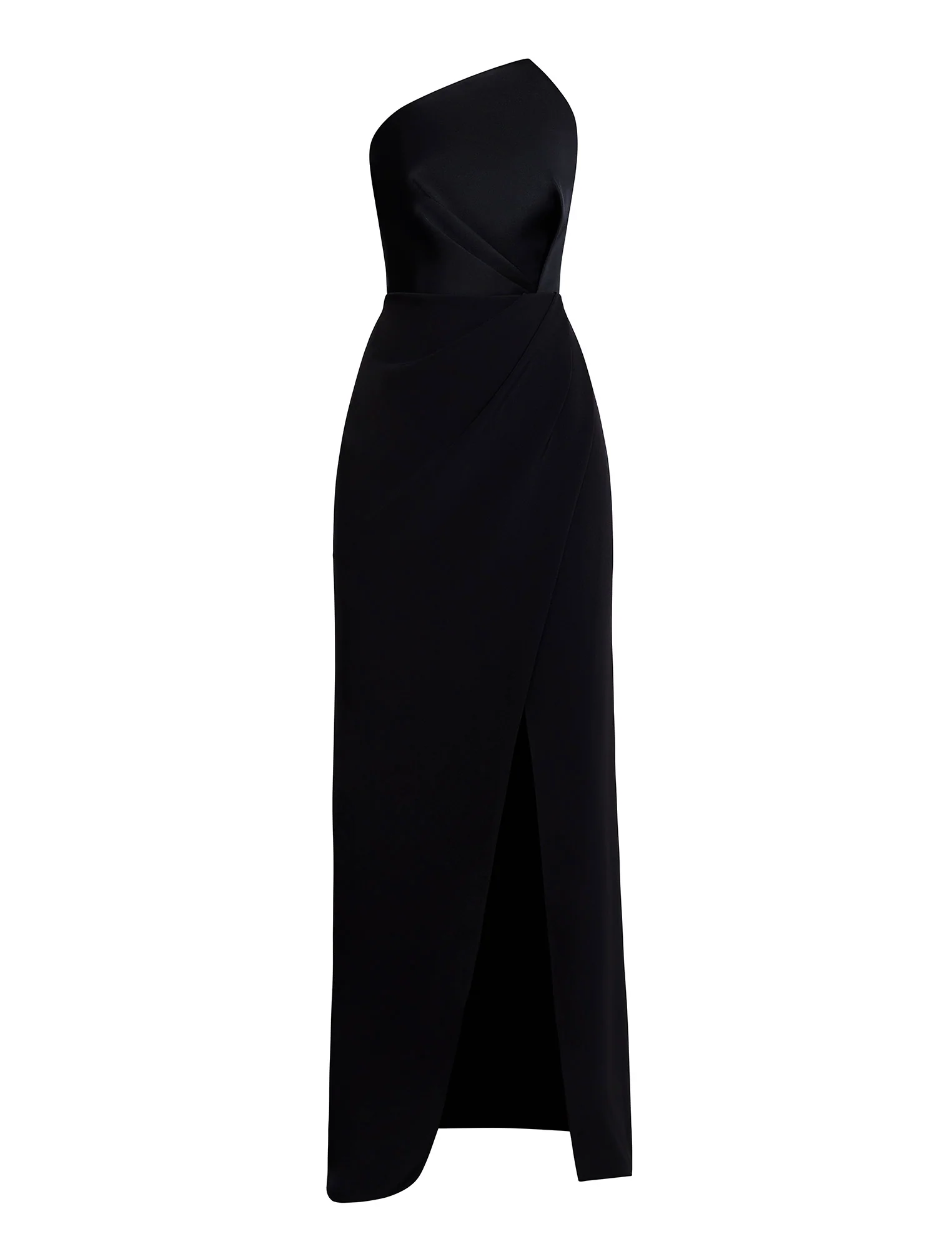 High Draped Slit Gown - Builderot