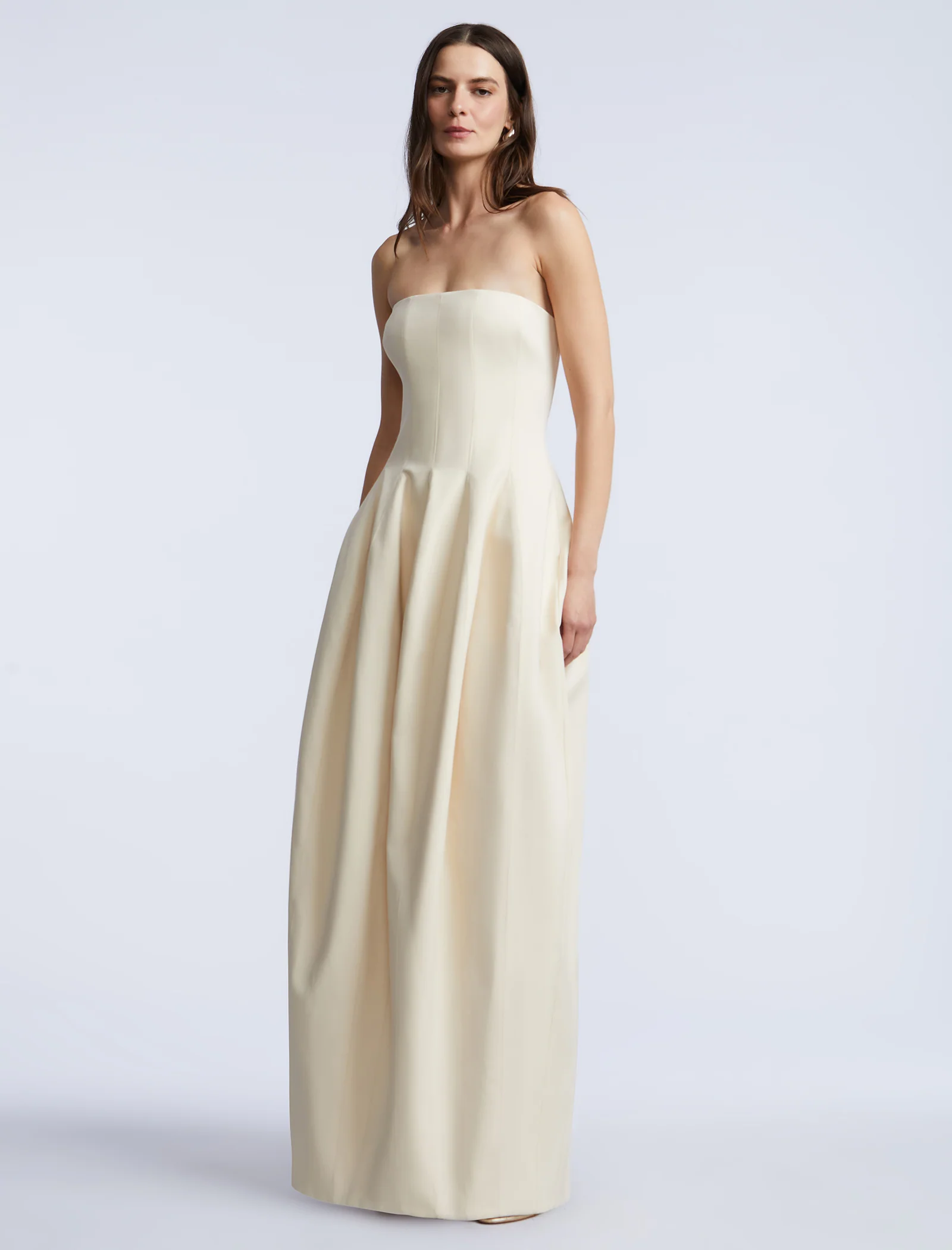 Solid Structured Gown - Builderot