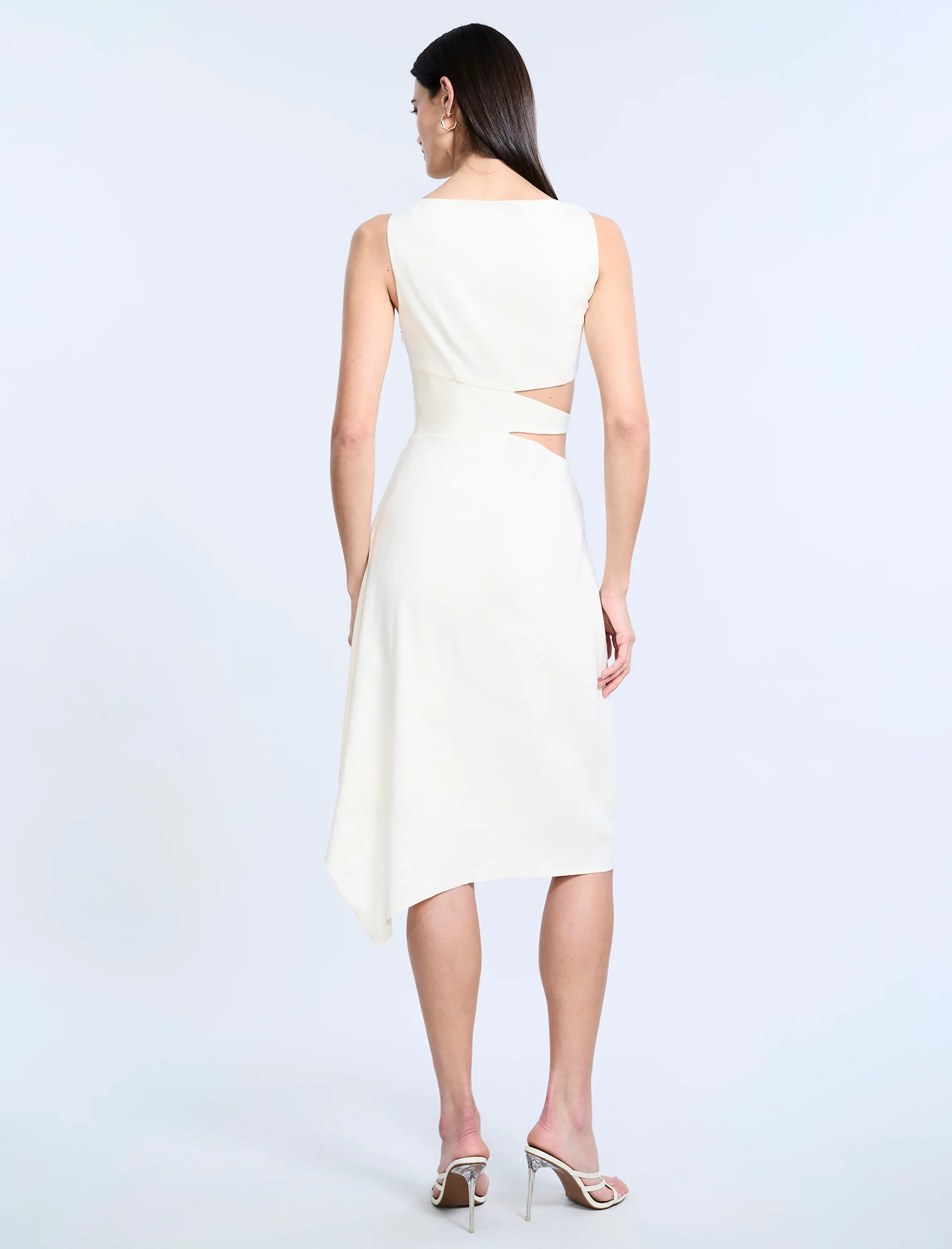 Cutout Linen Dress - Builderot
