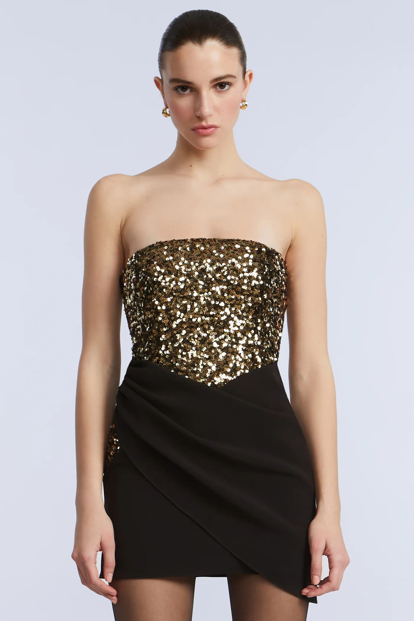 Sequin Crepe Dress - Builderot