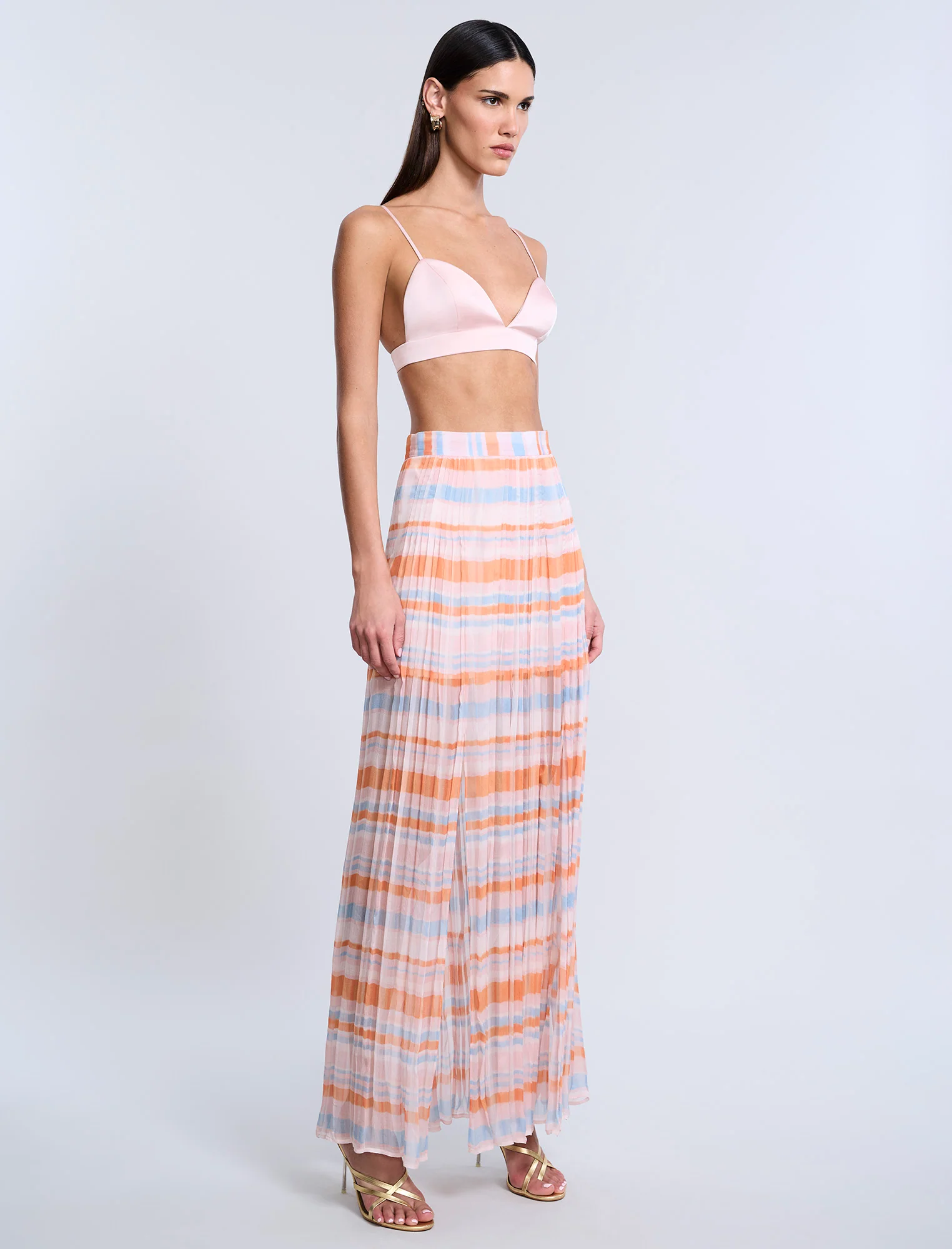 Printed Pleated Skirt - Builderot