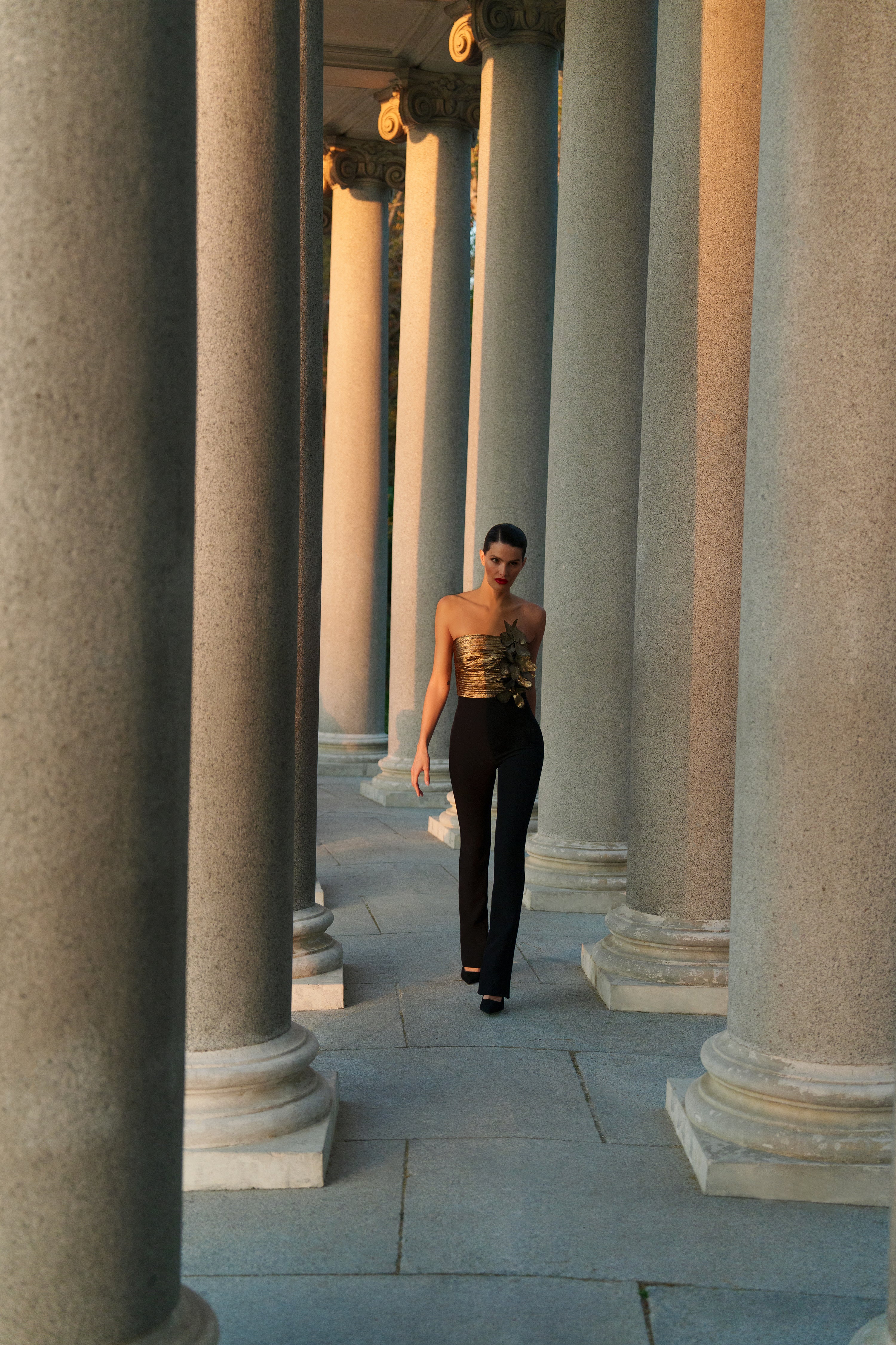 Flower Detail Jumpsuit - Builderot