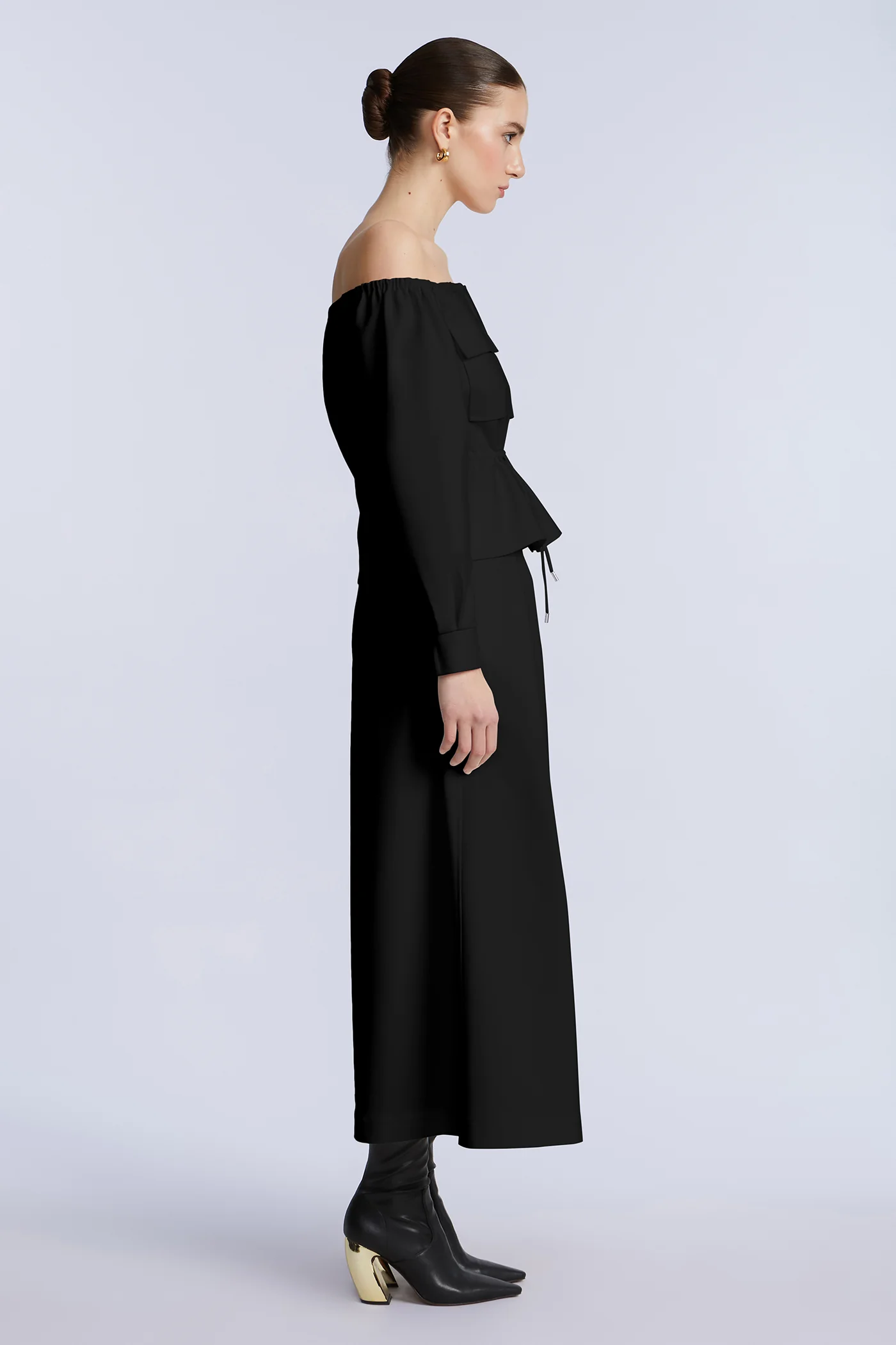 Pleated Front Crop Pant - Builderot