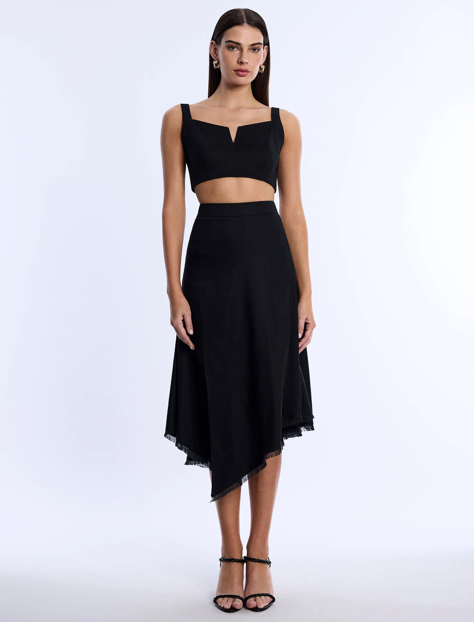 High-Slit Flared Skirt - Builderot