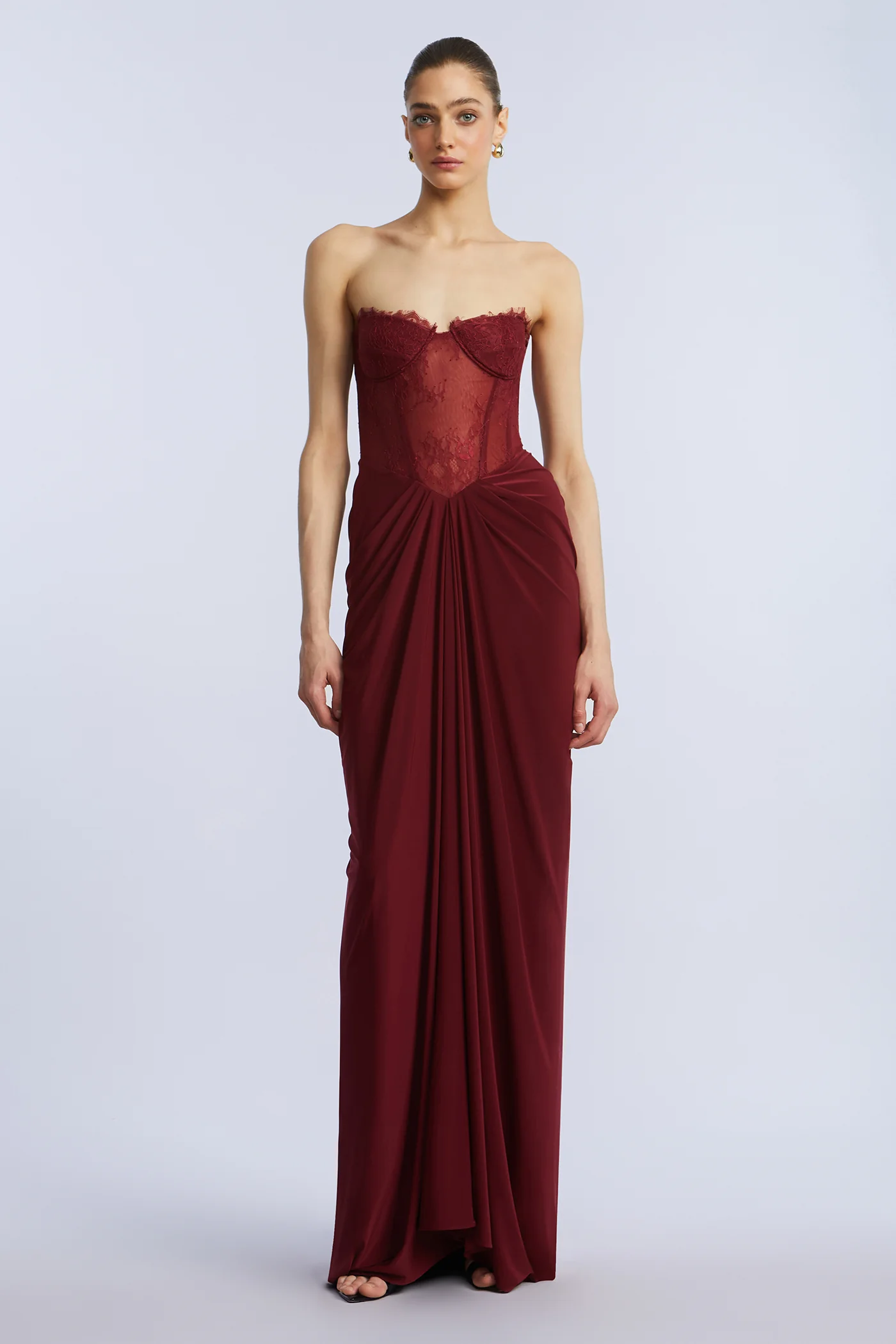 Lace & Jersey Gown - Builderot