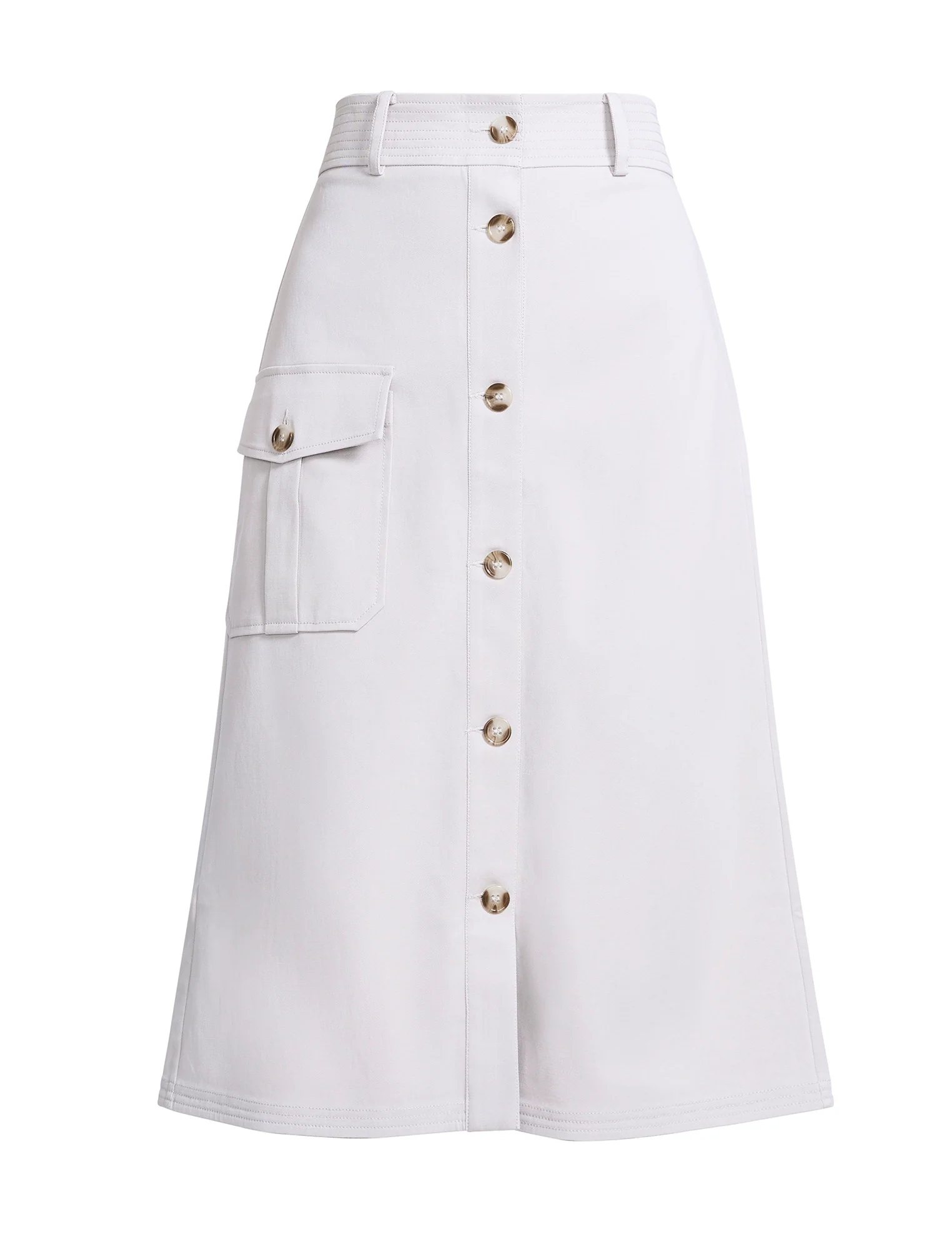 Button Front Cargo Skirt - Builderot