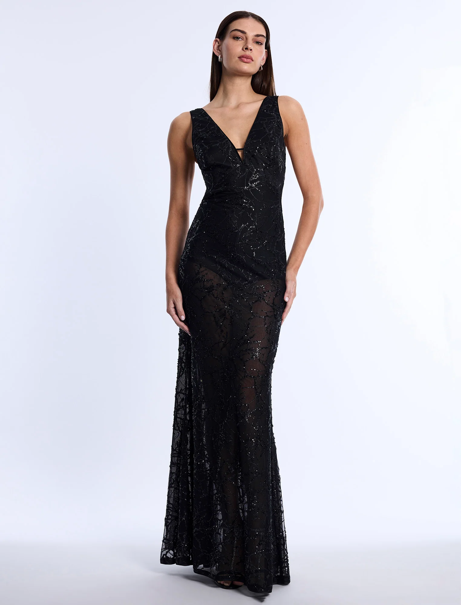 Embellished Cut-Out Gown - Builderot