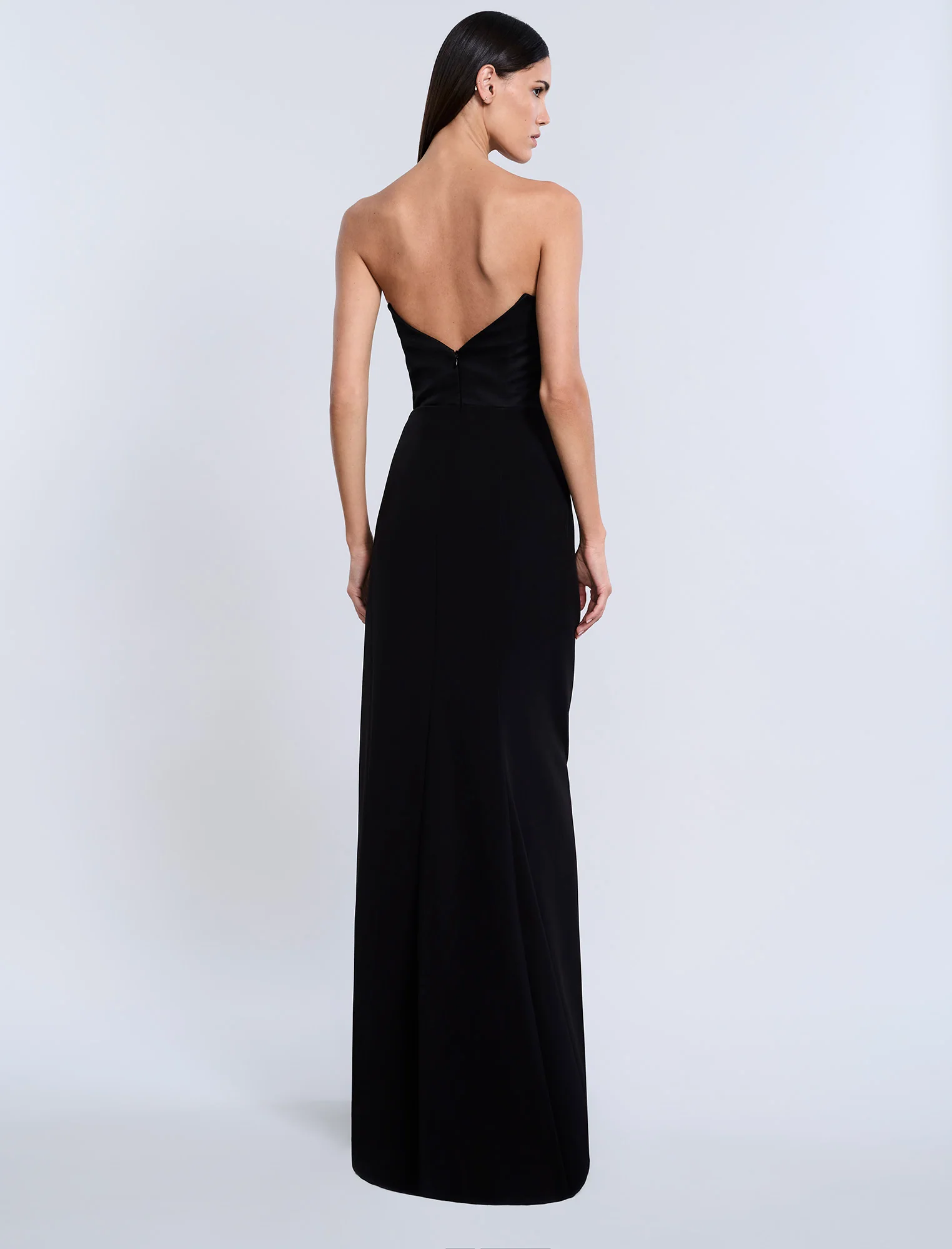 High Draped Slit Gown - Builderot