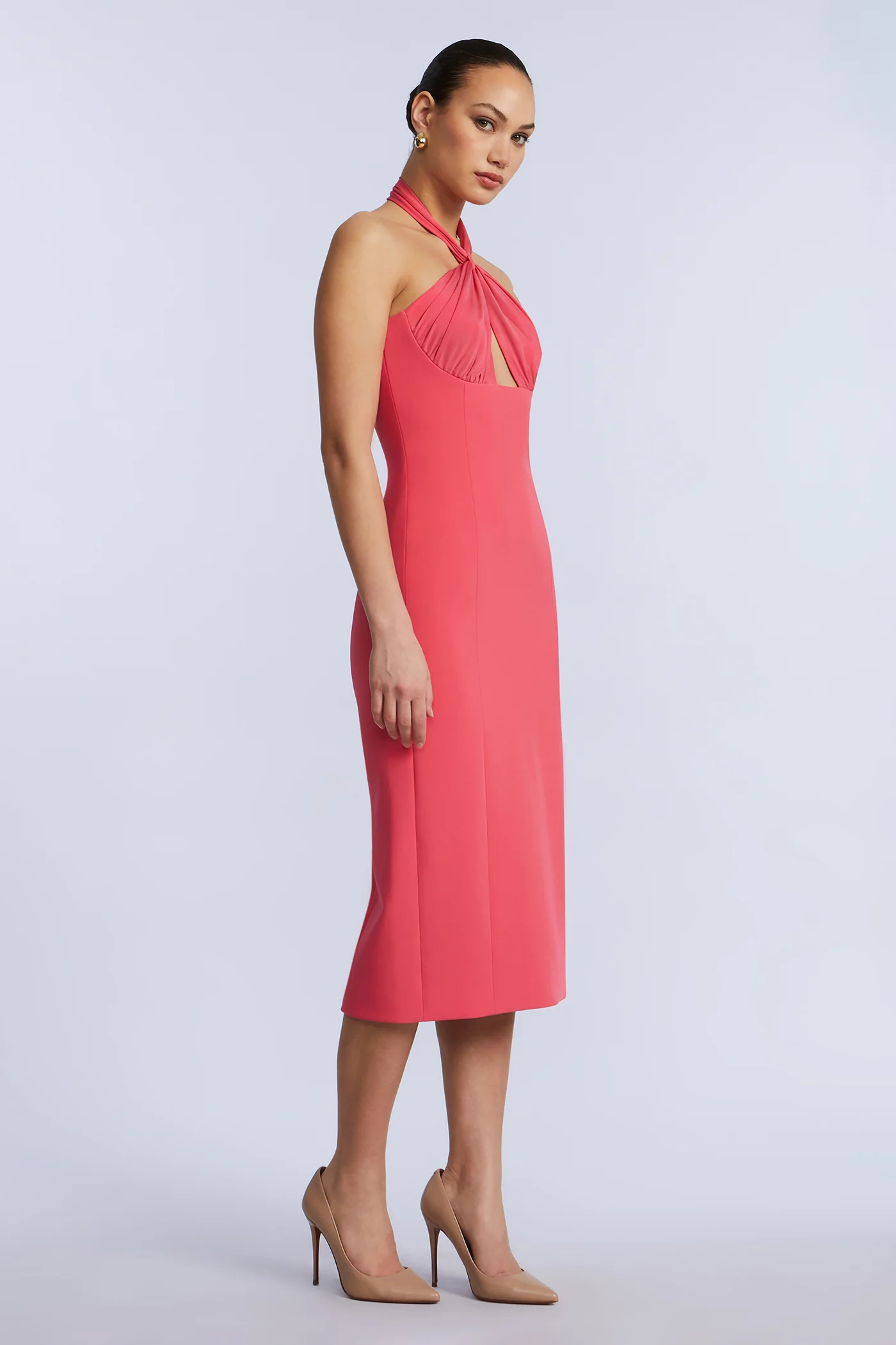 Midi Dress With A Twist - Builderot