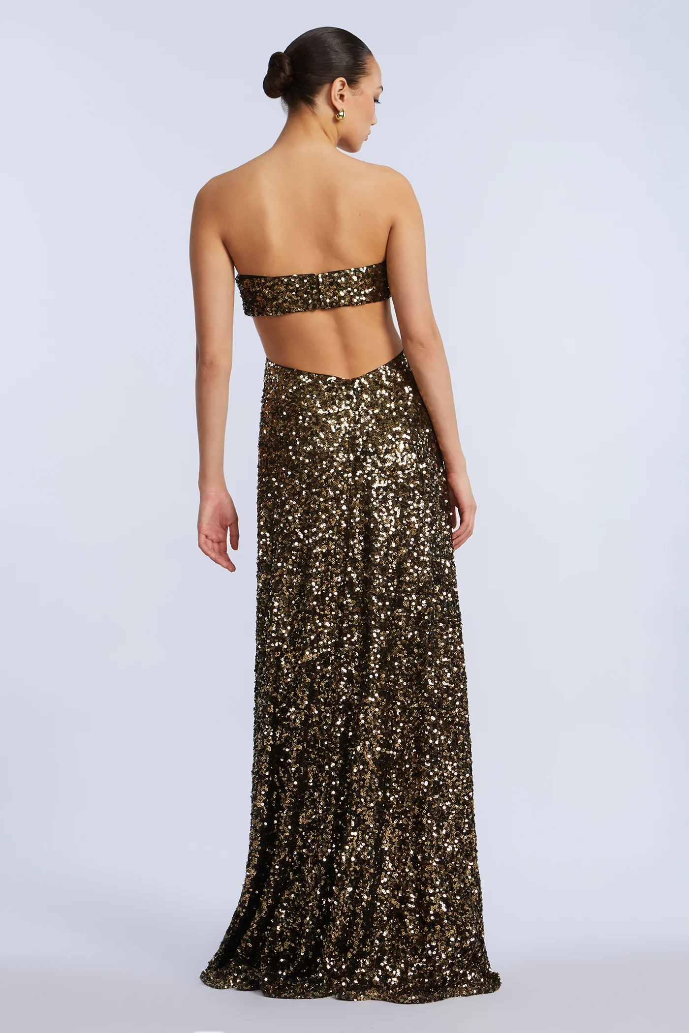Sequin Strapless Gown - Builderot