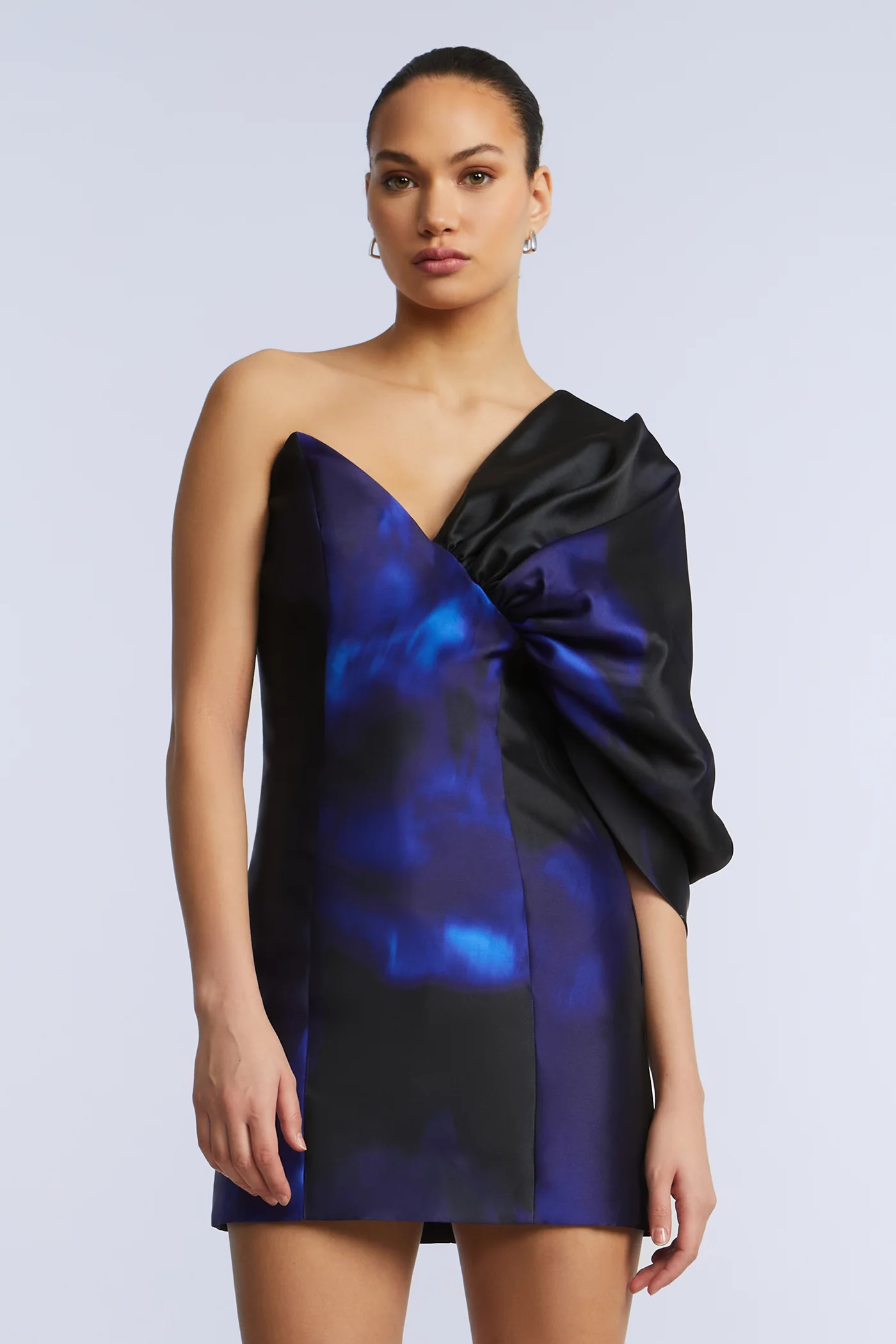 Exaggerated Sleeve Mini Dress - Builderot