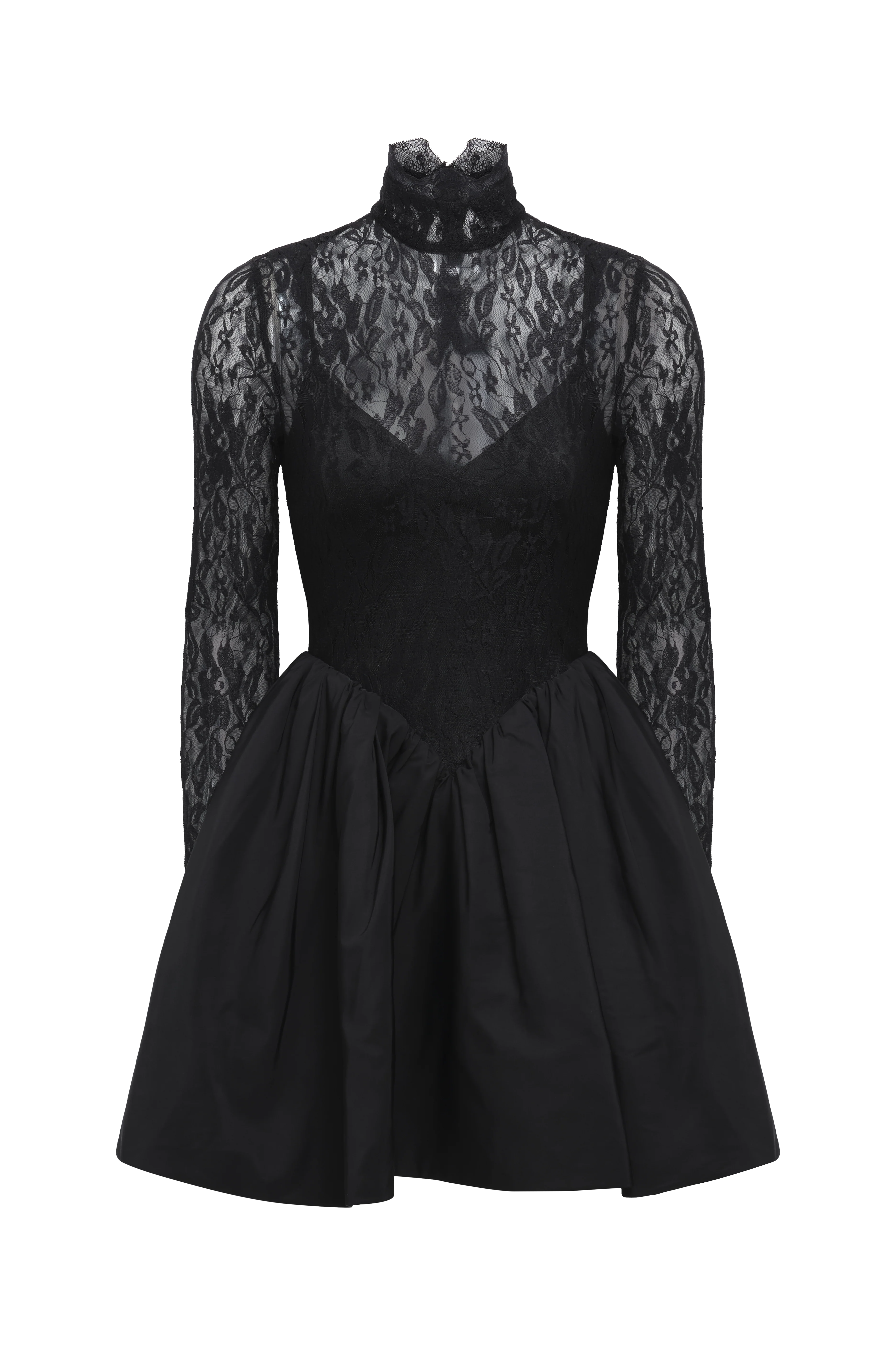 Stretch Lace Bubble Dress - Builderot