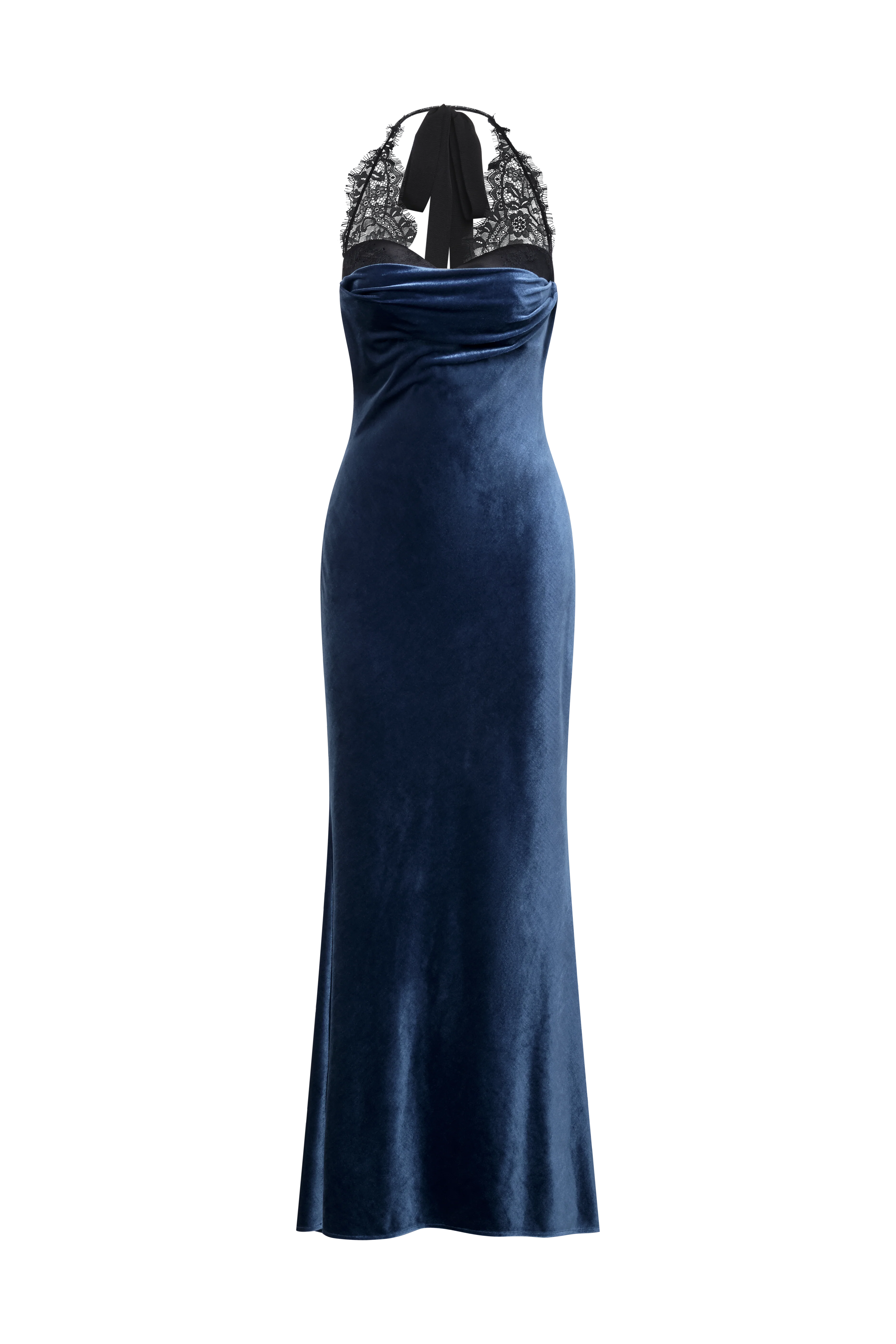 Lace Velvet Gown - Builderot