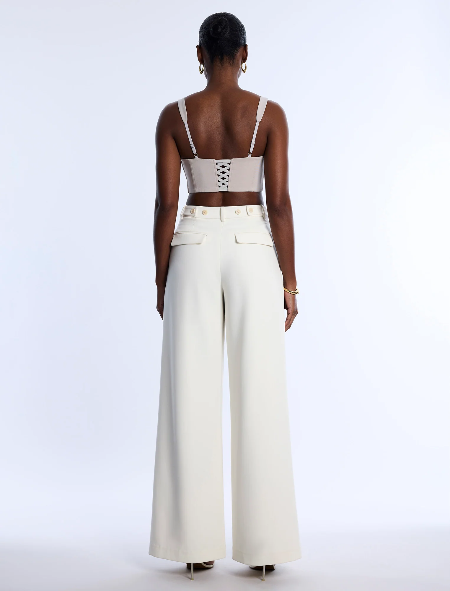 Pleat Front Wide Leg Pant - Builderot