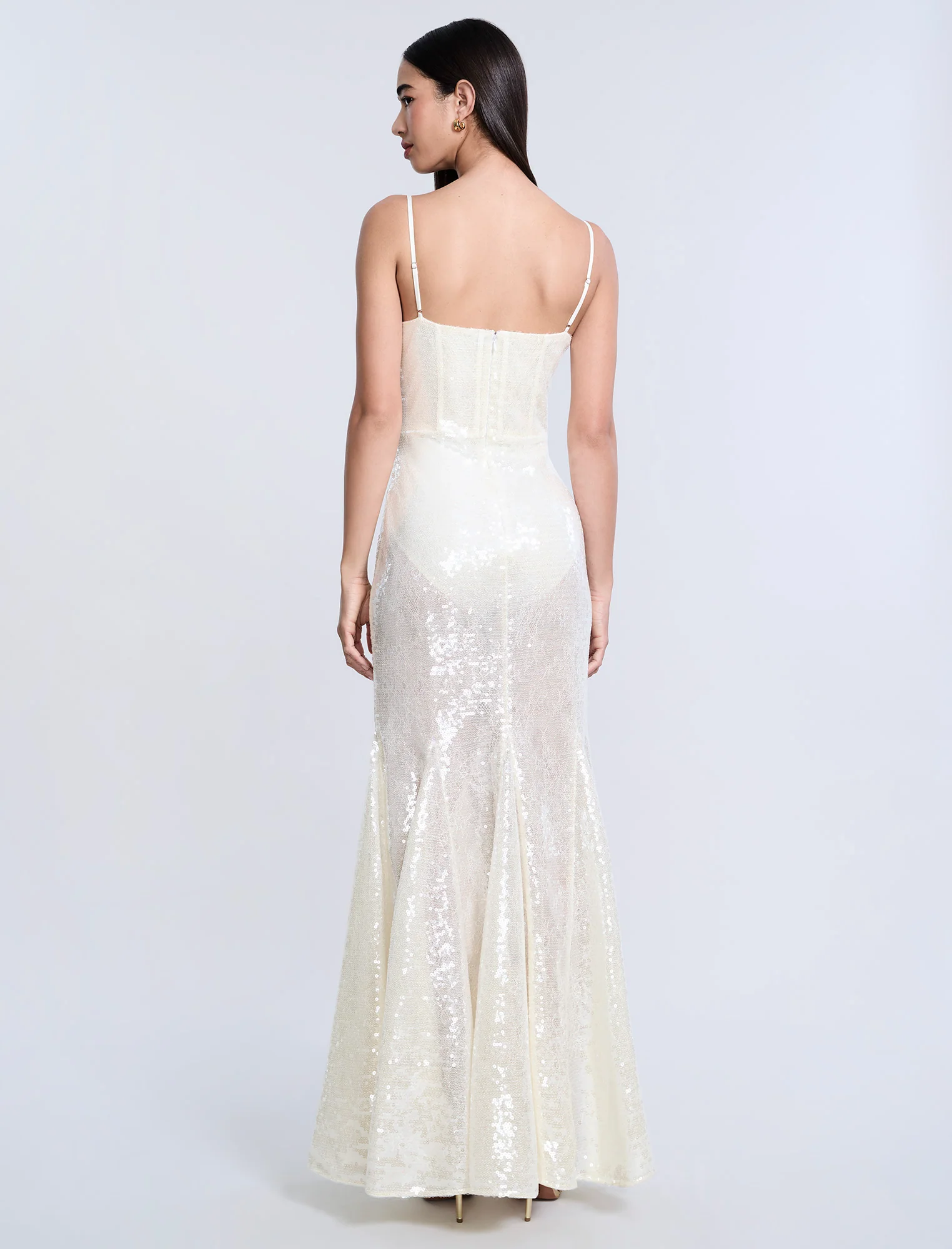 Sequin Lace Gusset Gown - Builderot