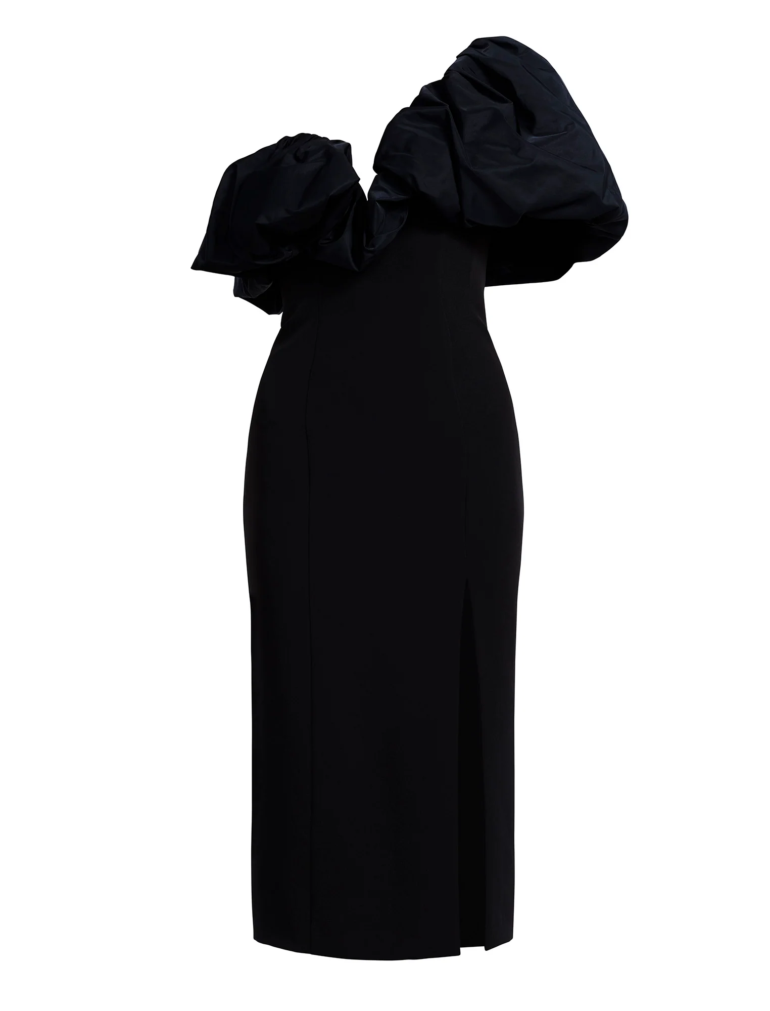 Solid Dress With Puff - Builderot