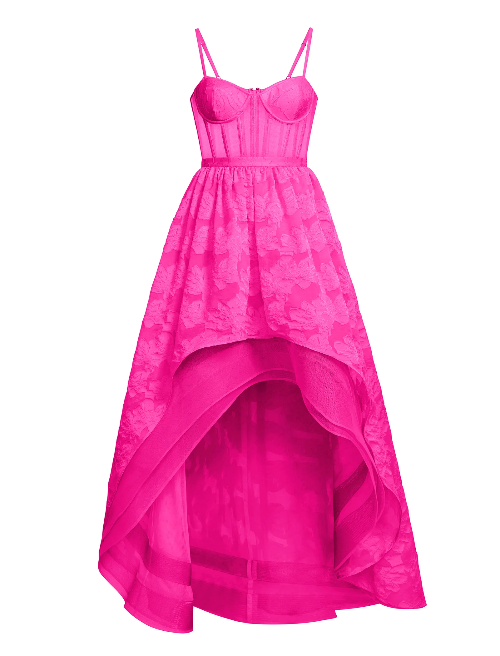 High Low Organza Tulle Gown - Builderot