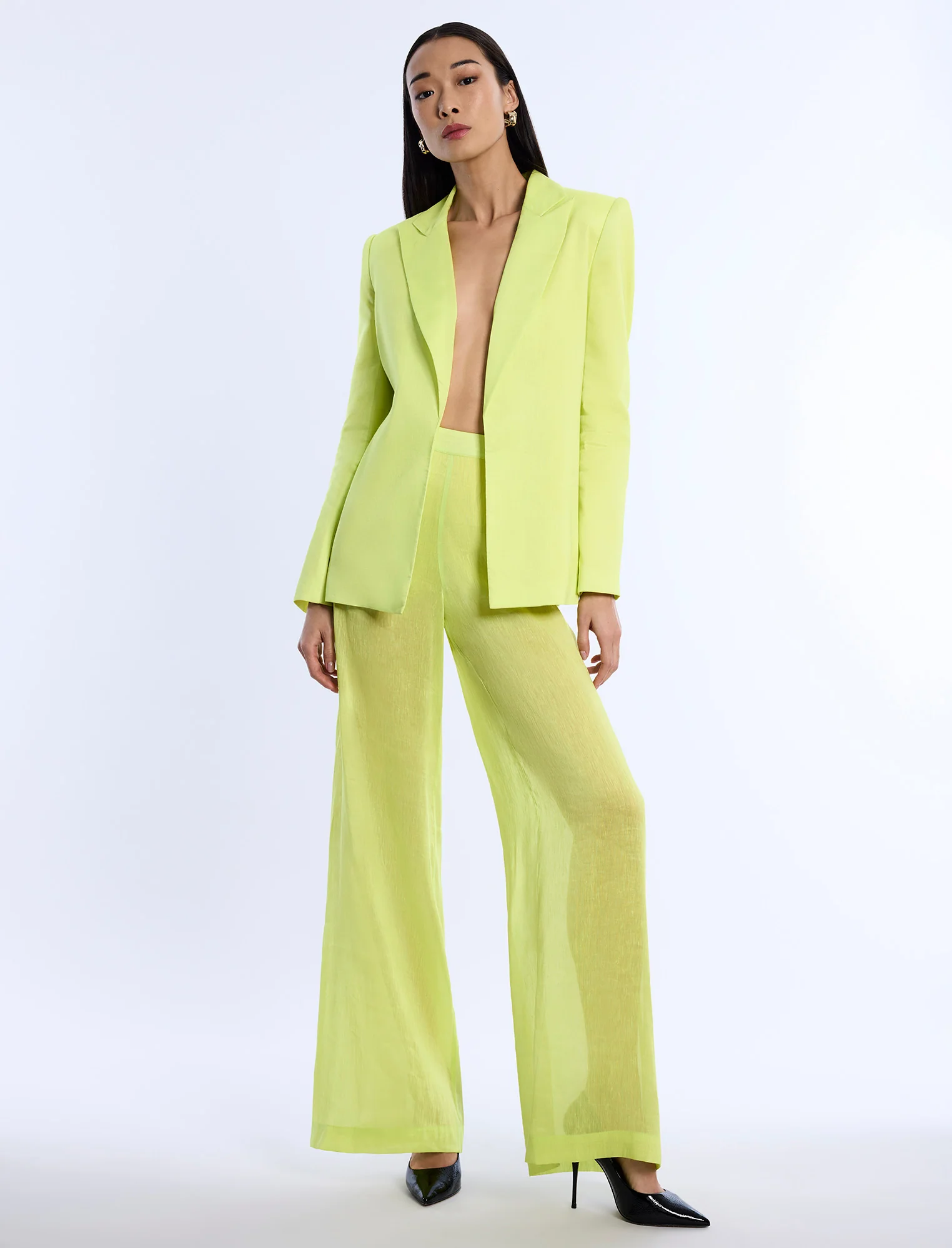 Airy Sheer Textured Pant - Builderot