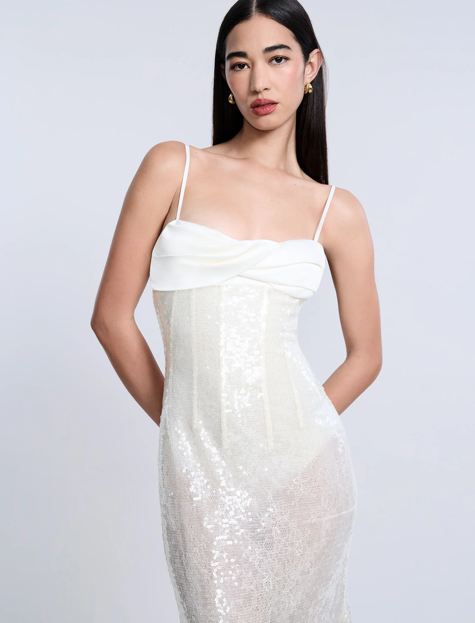 Sequin Lace Gusset Gown - Builderot