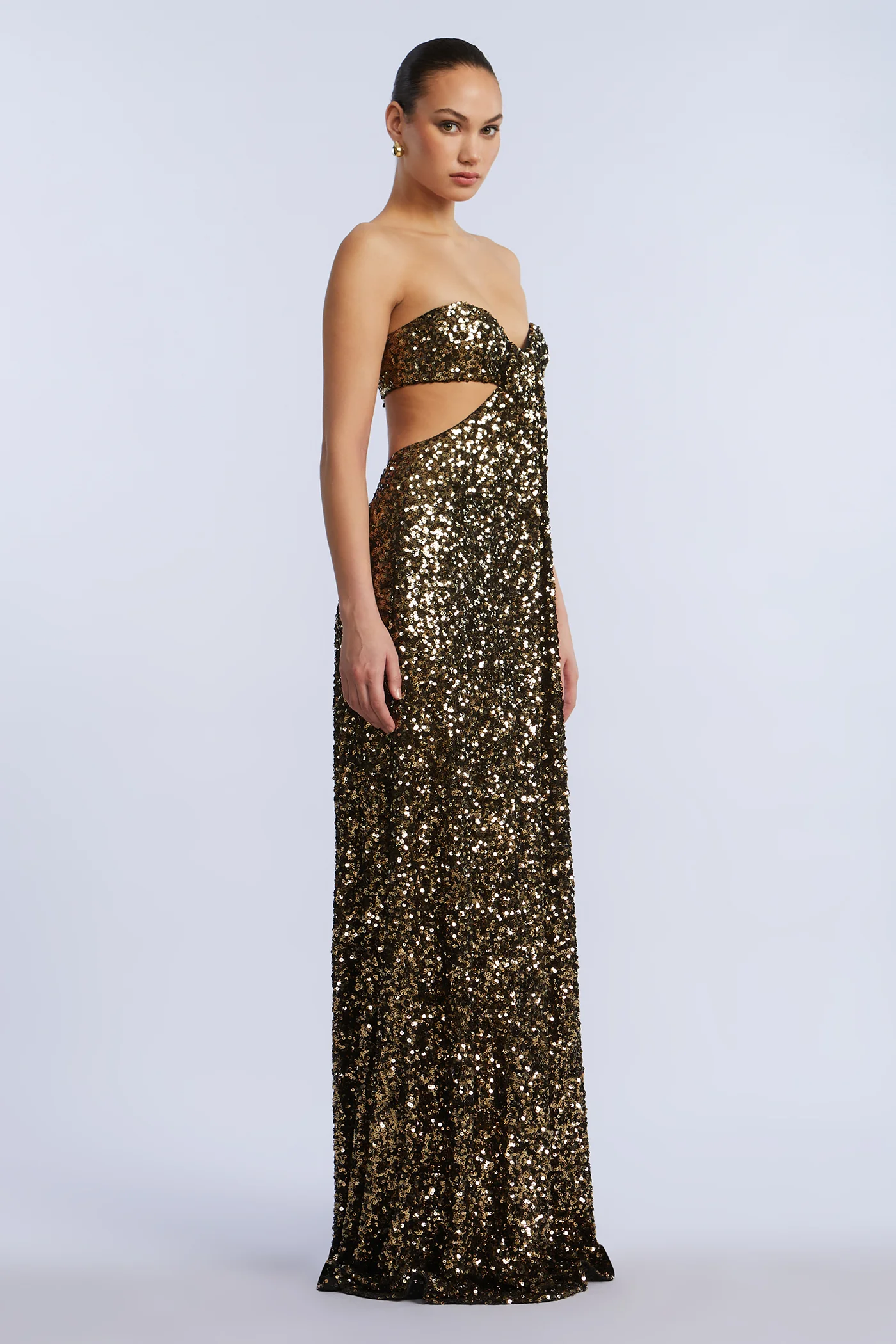 Sequin Strapless Gown - Builderot