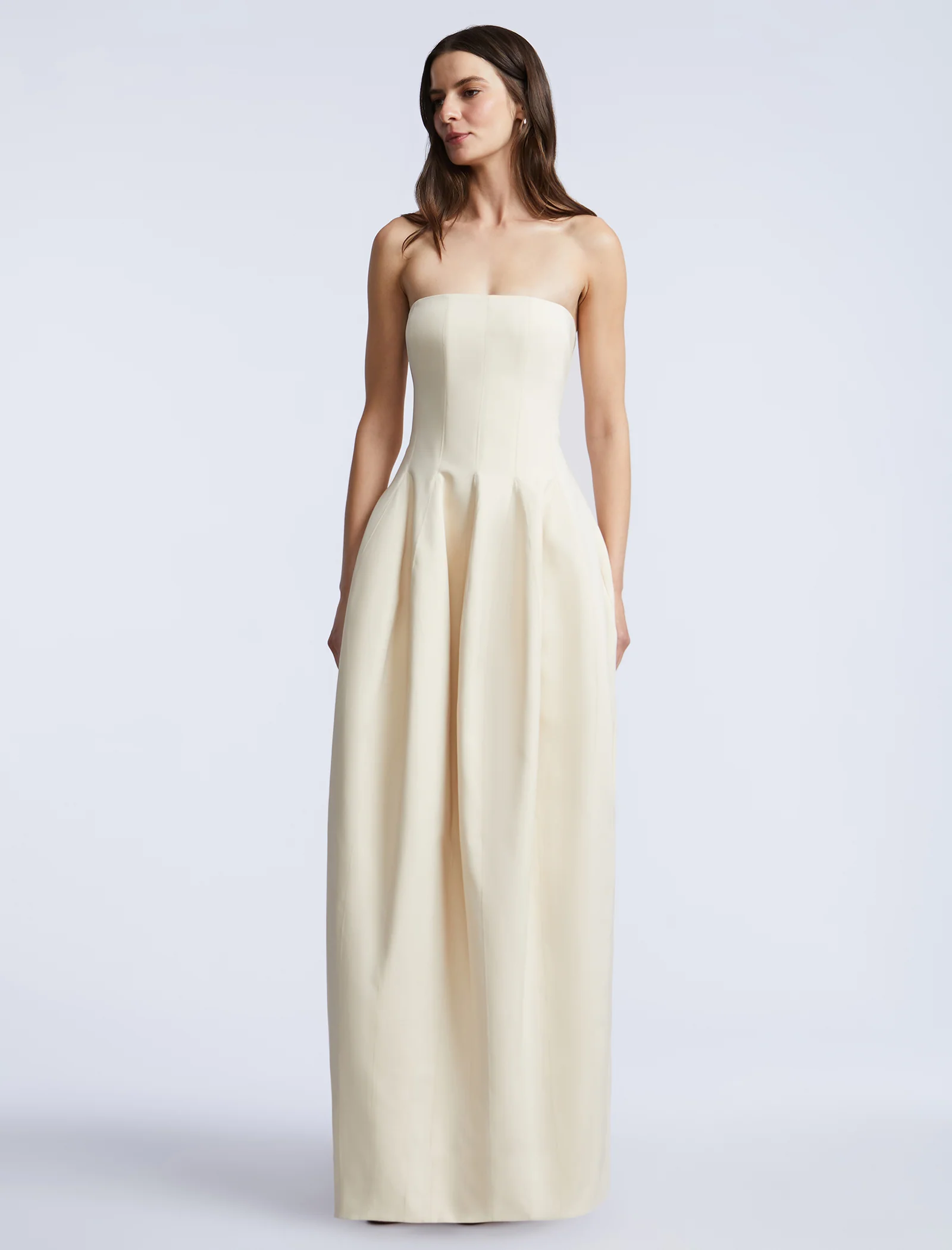 Solid Structured Gown - Builderot