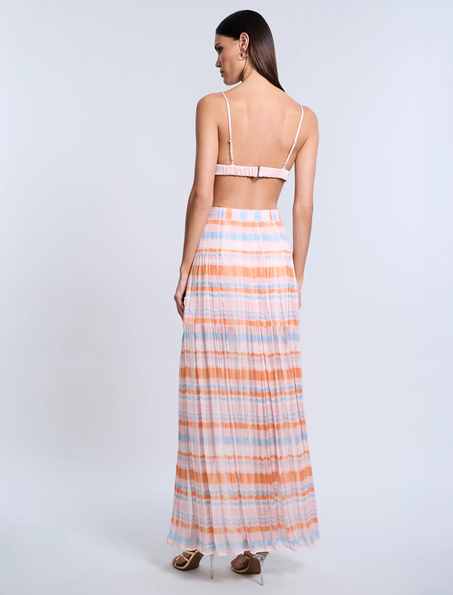 Printed Pleated Skirt - Builderot
